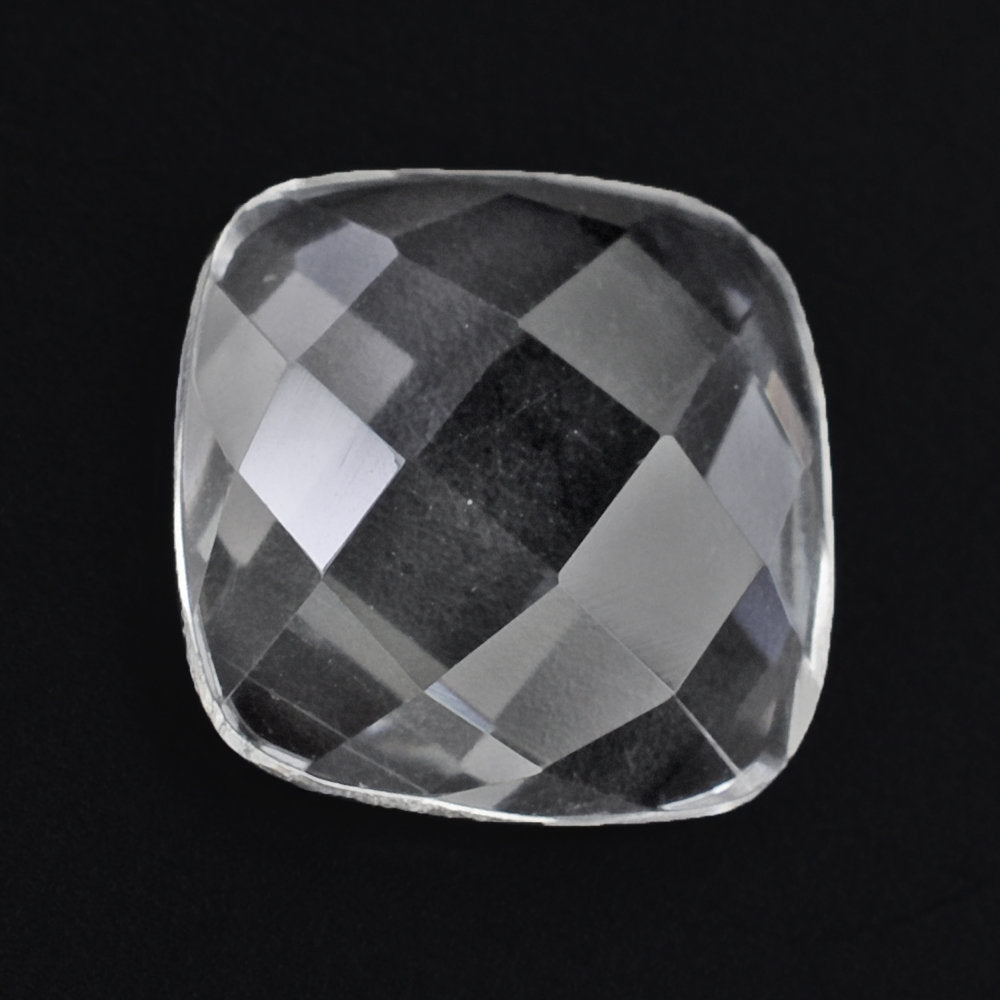 CRYSTAL CHECKER CUSHION CAB 10MM 2.81 Cts.