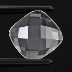 CRYSTAL CHECKER CUSHION CAB 10MM 2.81 Cts.