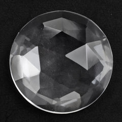 CRYSTAL ROSE CUT ROUND CAB 14MM 8.28 Cts.