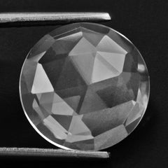 CRYSTAL ROSE CUT ROUND CAB 14MM 8.28 Cts.