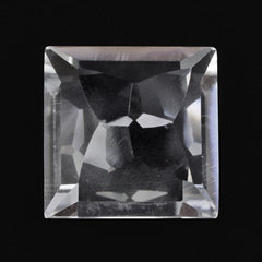 CRYSTAL CONCAVE FLOWER CUT BACK SQUARE (DES#49) 10MM 4.41 Cts.