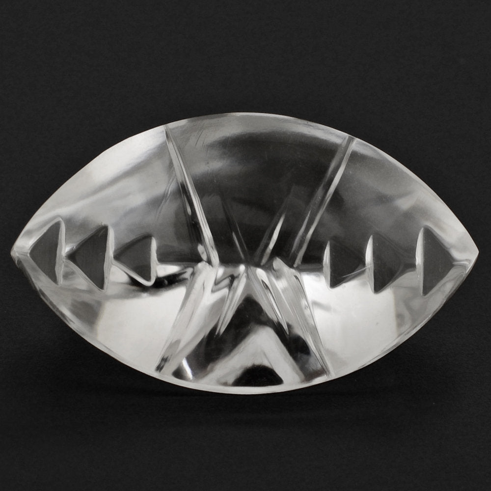 CRYSTAL CROSS CONCAVE BACK MARQUISE (DES#102) 20X12MM 9.29 Cts.