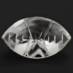 CRYSTAL CROSS CONCAVE BACK MARQUISE (DES#102) 20X12MM 9.29 Cts.