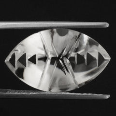 CRYSTAL CROSS CONCAVE BACK MARQUISE (DES#102) 20X12MM 9.29 Cts.