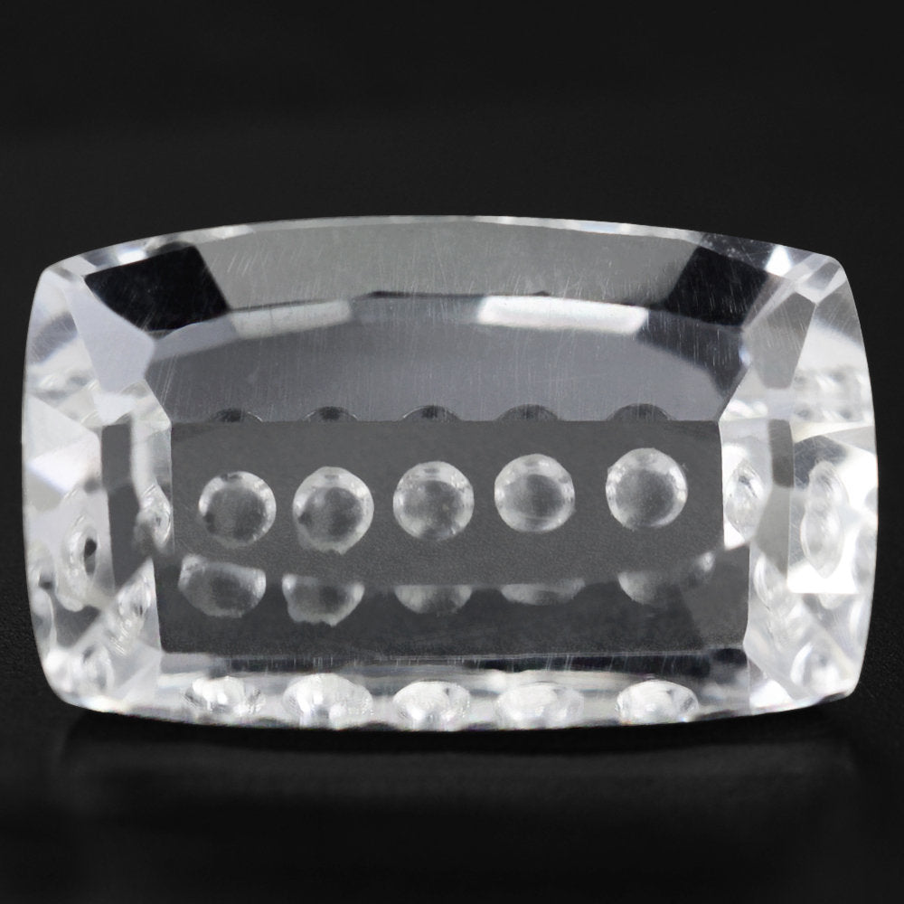 CRYSTAL BUBBLE LINE CUSHION (DES#124) 16X10MM 8.34 Cts.