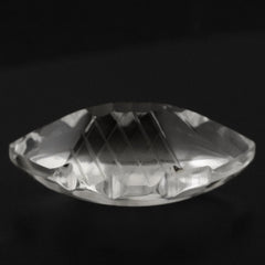 CRYSTAL BUFFTOP FISH CARVED BACK MARQUISE (DES#111) 20X11.50MM 10.17 Cts.