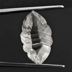 CRYSTAL BUFFTOP FISH CARVED BACK MARQUISE (DES#111) 20X11.50MM 10.17 Cts.