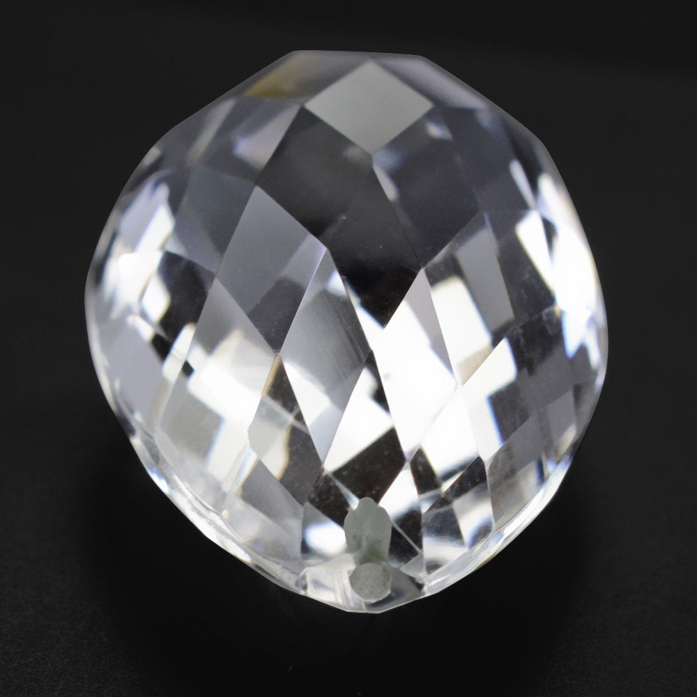 CRYSTAL BRIOLETTE HIGH DOME (HALF DRILL) 25X15MM 26.15 Cts.