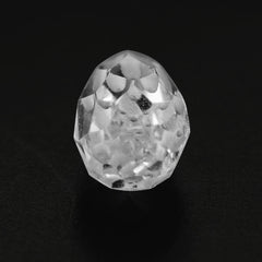 CRYSTAL FACETED DROPS (HALF DRILL 0.50MM) 6X3MM 0.57 Cts.