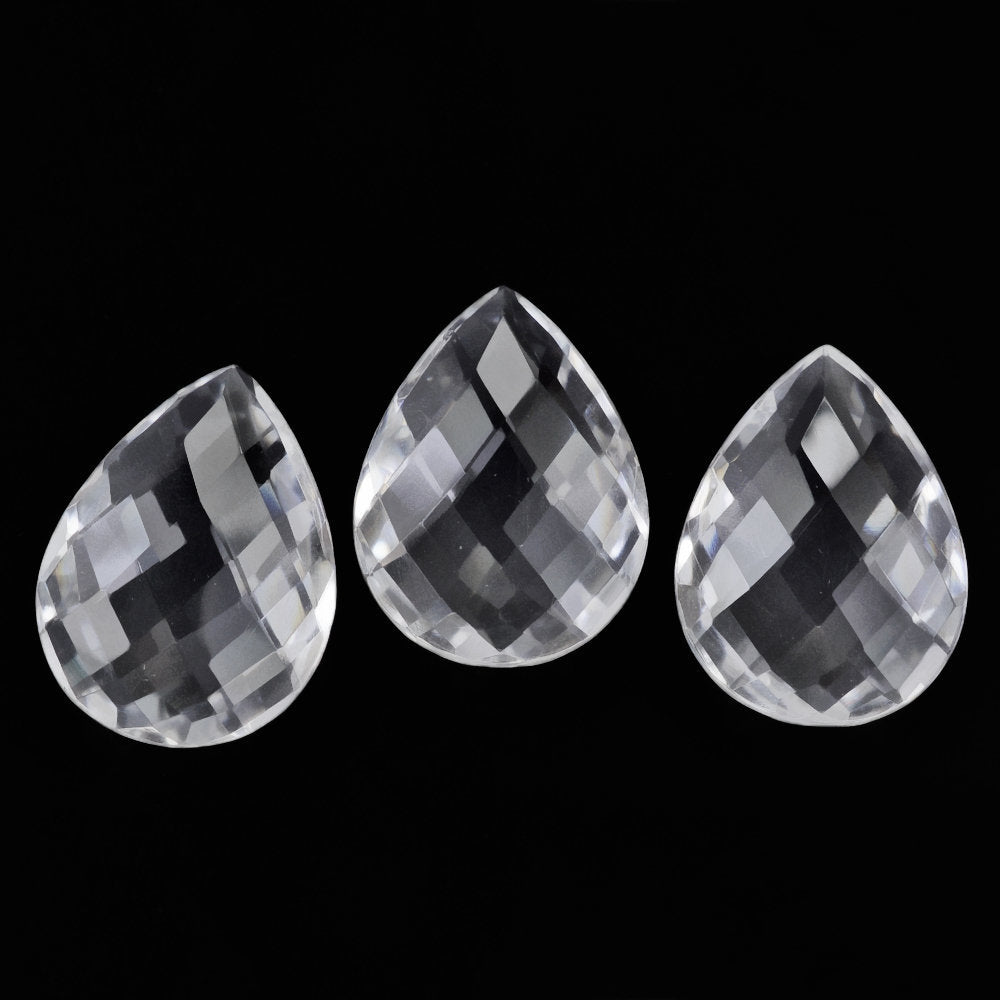 CRYSTAL BRIOLETTE PEAR 20X15MM 11.85 Cts.