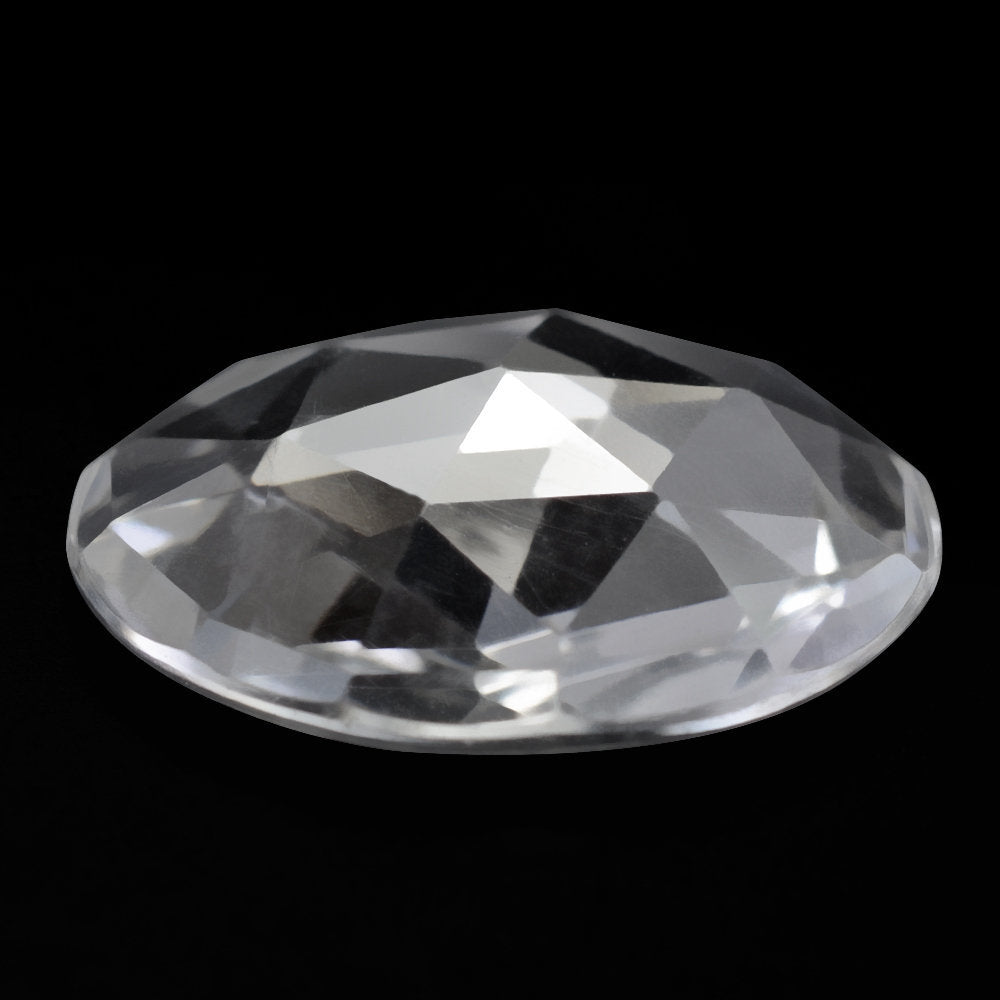 CRYSTAL ROSE CUT ROUND CAB 18MM 9.49 Cts.