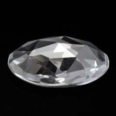 CRYSTAL ROSE CUT ROUND CAB 18MM 9.49 Cts.