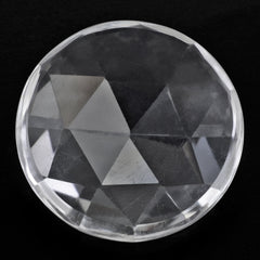 CRYSTAL ROSE CUT ROUND CAB 18MM 9.49 Cts.