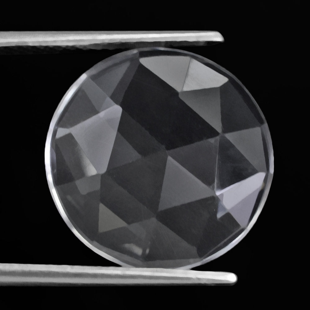 CRYSTAL ROSE CUT ROUND CAB 18MM 9.49 Cts.