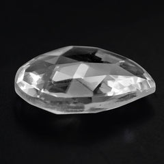 CRYSTAL ROSE CUT BRIOLETTE IRREGULAR PEAR 13MM 3.58 Cts.