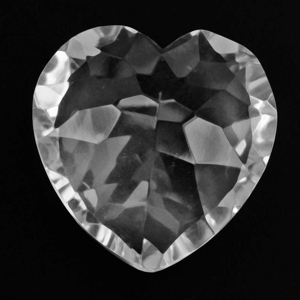 CRYSTAL CONCAVE CUT HEARTS (DES#79) 12MM 5.80 Cts.