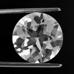 CRYSTAL PENTAGON ROUND WITH STAR CUT BACK (DES#44) 15MM 10.60 Cts.