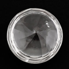 CRYSTAL BUFFTOP ROUND WITH TWISTED CONCAVE (DES#31) 12MM 5.30 Cts.