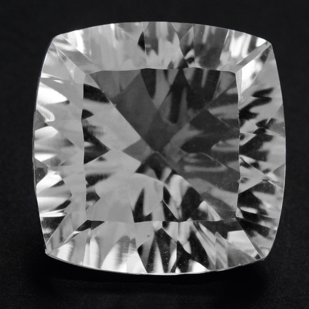 CRYSTAL CONCAVE CUT CUSHION (DES#72) 12MM 6.35 Cts.