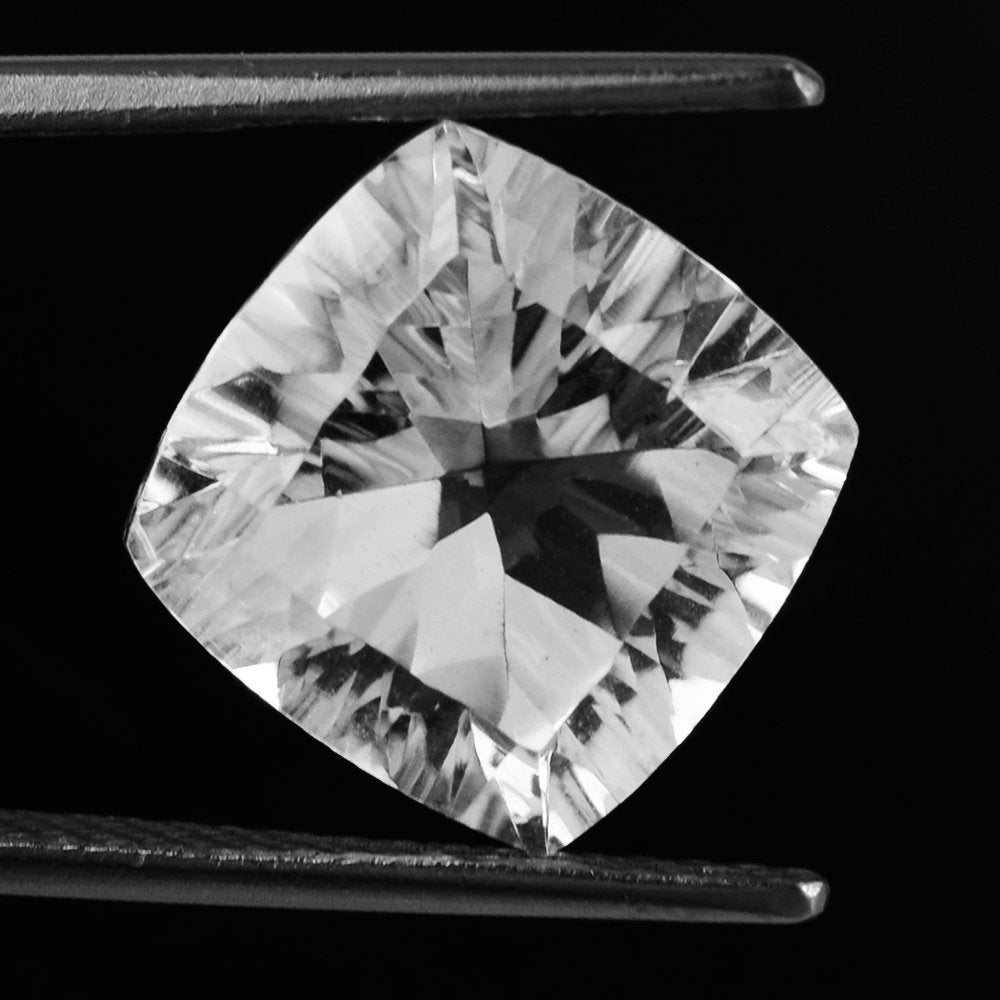 CRYSTAL CONCAVE CUT CUSHION (DES#72) 12MM 6.35 Cts.