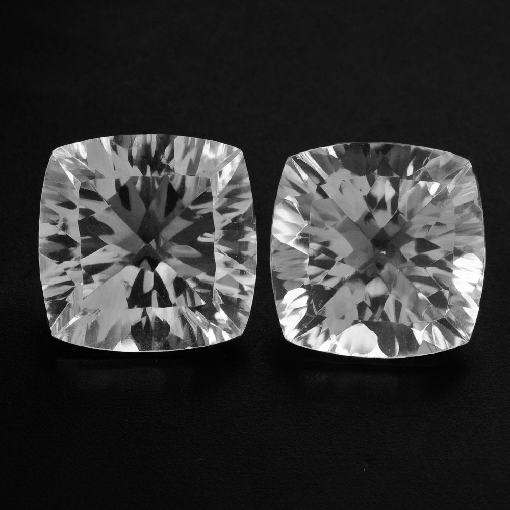 CRYSTAL CONCAVE CUT CUSHION (DES#72) 12MM 6.35 Cts.