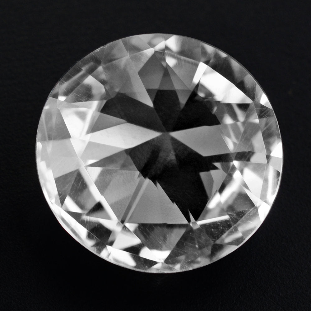 CRYSTAL HIGH DOME ROSE CUT ROUND (DES#17) 12MM 5.20 Cts.