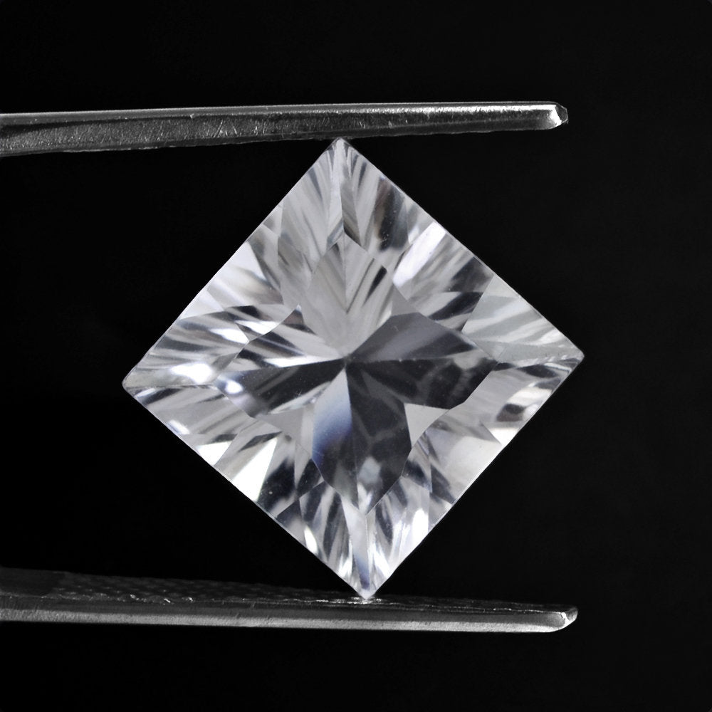 CRYSTAL CONCAVE CUT SQUARE (DES#48) 12MM 6.70 Cts.