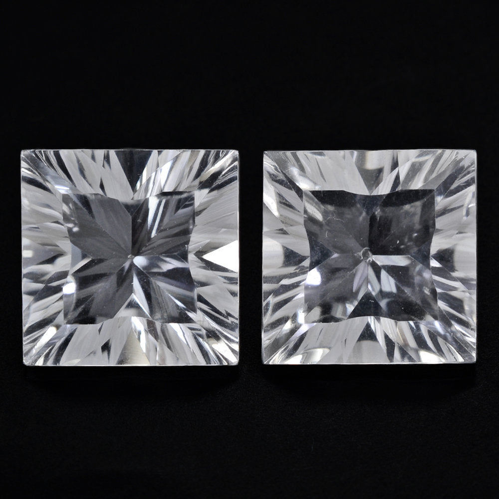 CRYSTAL CONCAVE CUT SQUARE (DES#48) 12MM 6.70 Cts.