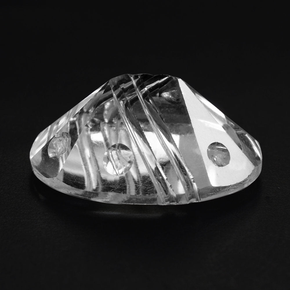 CRYSTAL FLAT BUFFTOP SUPPER BUBBLE OVAL (DES#115)14X10MM 5.62 Cts.