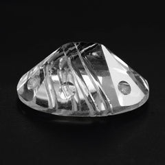 CRYSTAL FLAT BUFFTOP SUPPER BUBBLE OVAL (DES#115)14X10MM 5.62 Cts.