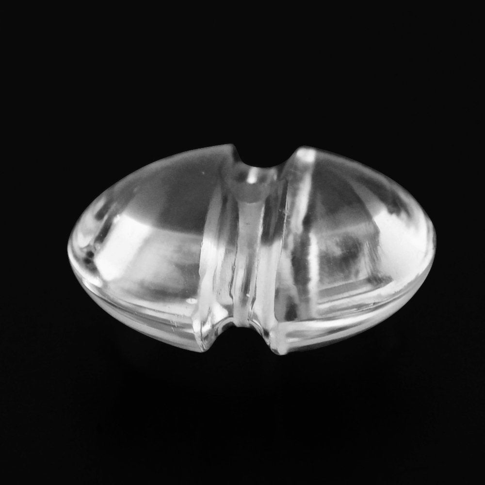 CRYSTAL LENTIL ROUND WITH CARVED BELT (FULL DRILL 1MM) (DES#25) 10MM 2.83 Cts.
