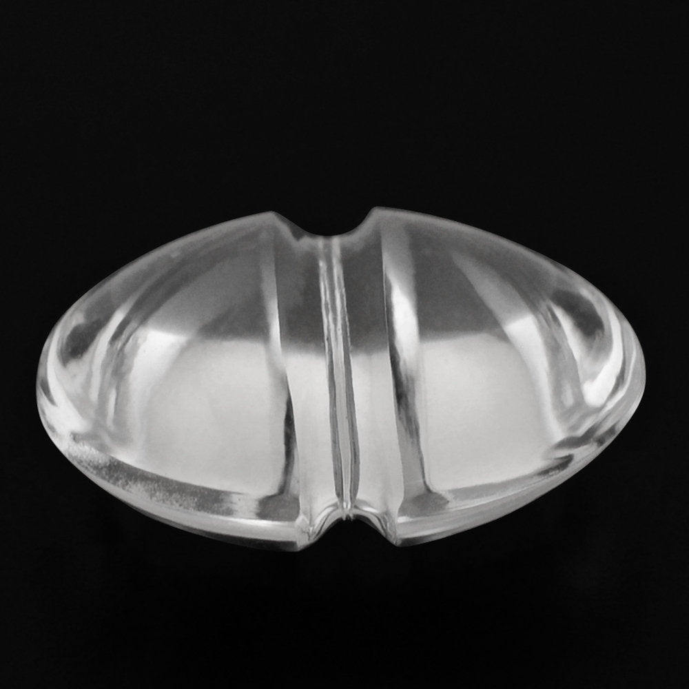 CRYSTAL LENTIL ROUND WITH CARVED BELT (FULL DRILL 1MM) (DES#25) 14MM 8.10 Cts.