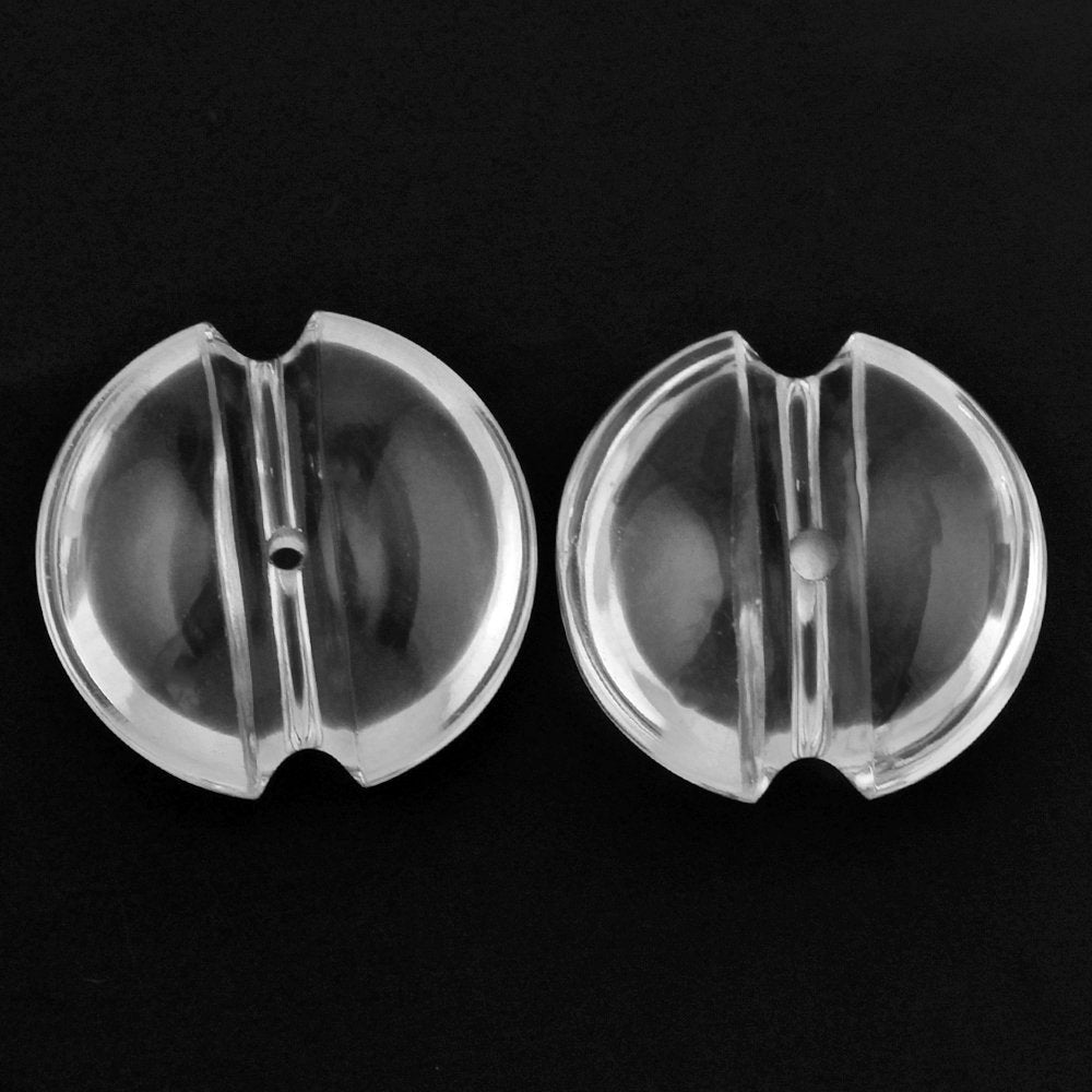 CRYSTAL LENTIL ROUND WITH CARVED BELT (FULL DRILL 1MM) (DES#25) 14MM 8.10 Cts.
