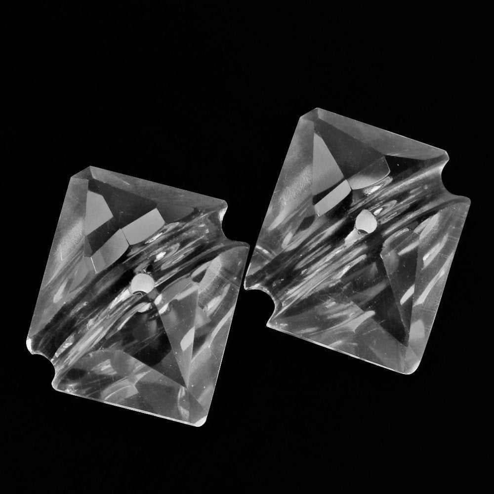 CRYSTAL OCTAGON CABS WITH CARVED BELT (FULL DRILL 1MM) (DES#27) 12X10MM 4.33 Cts.