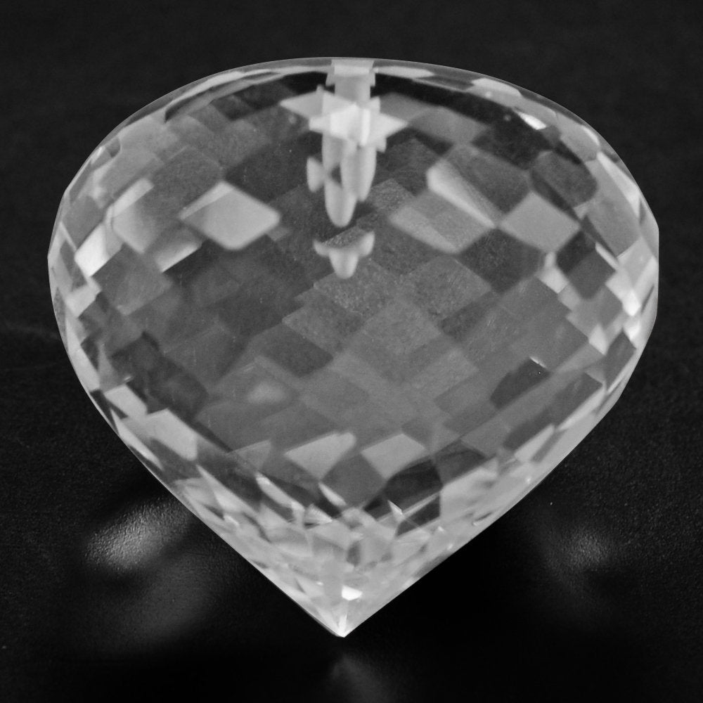 CRYSTAL ONION DROPS (HALF DRILL 1.1MM) (DES#150) 18X17MM 33.93 Cts.
