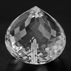 CRYSTAL ONION DROPS (HALF DRILL 1.1MM) (DES#150) 18X17MM 33.93 Cts.