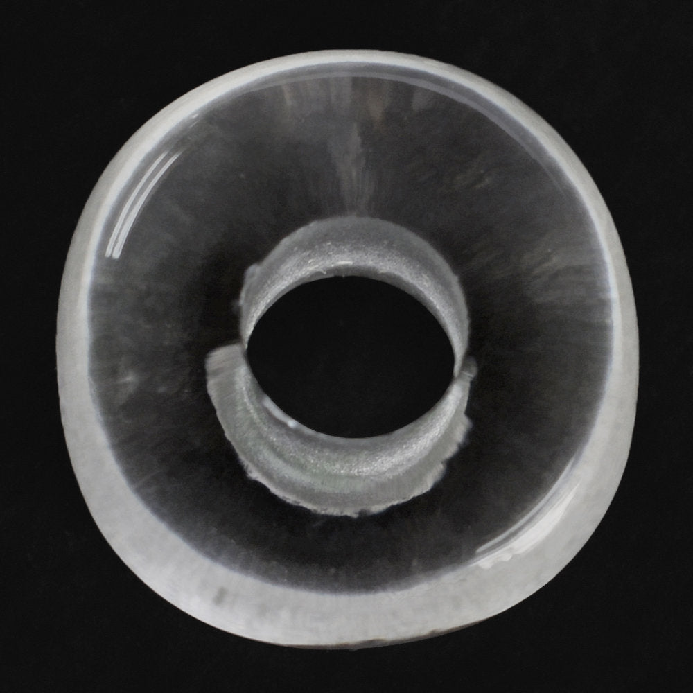 CRYSTAL ORGANIC ROUND BEADS (SI/HI) (DES#155) 14MM 9.75 Cts.