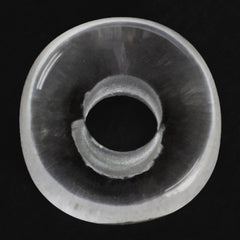 CRYSTAL ORGANIC ROUND BEADS (SI/HI) (DES#155) 14MM 9.75 Cts.