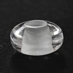 CRYSTAL ORGANIC ROUND BEADS (SI/HI) (DES#155) 14MM 9.75 Cts.