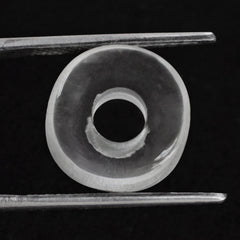 CRYSTAL ORGANIC ROUND BEADS (SI/HI) (DES#155) 14MM 9.75 Cts.