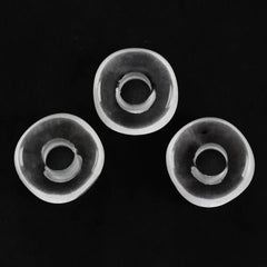 CRYSTAL ORGANIC ROUND BEADS (SI/HI) (DES#155) 14MM 9.75 Cts.