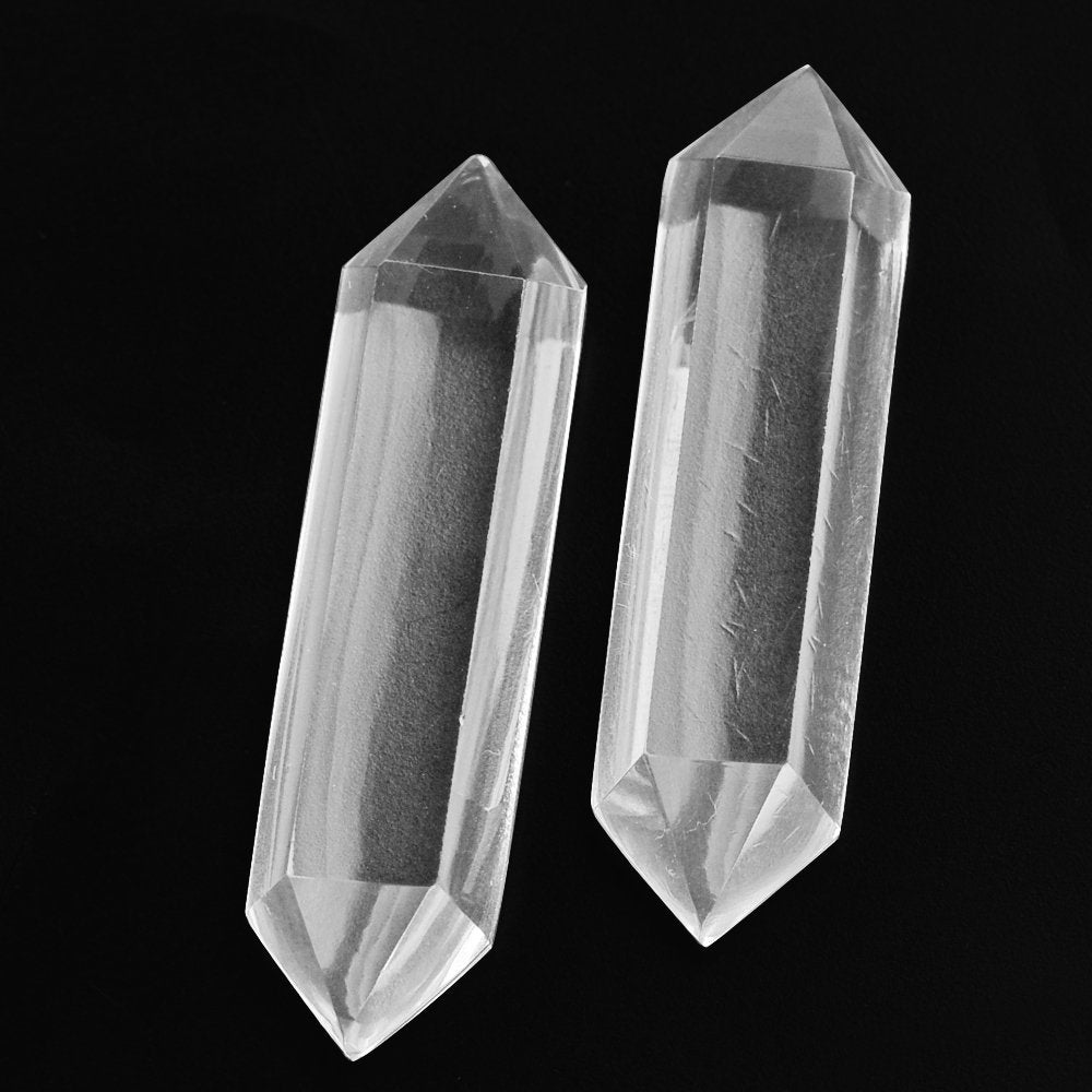 CRYSTAL DOUBLE POINTED PENCIL SHAPE 30X8MM 11.83 Cts.