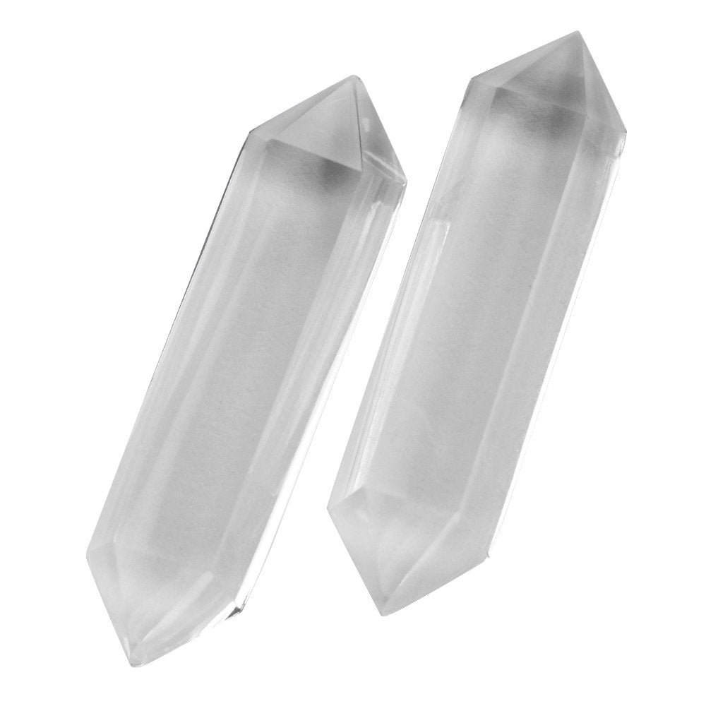 CRYSTAL DOUBLE POINTED PENCIL SHAPE 30X8MM 11.83 Cts.