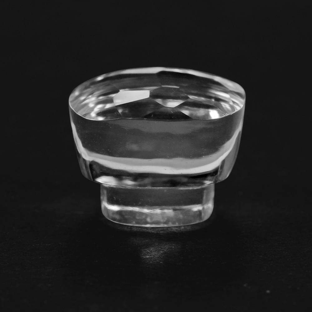 ROCK CRYSTAL QUARTZ CUSHION BOTTLE CORK CAB 10.50MM 7.54 Cts.