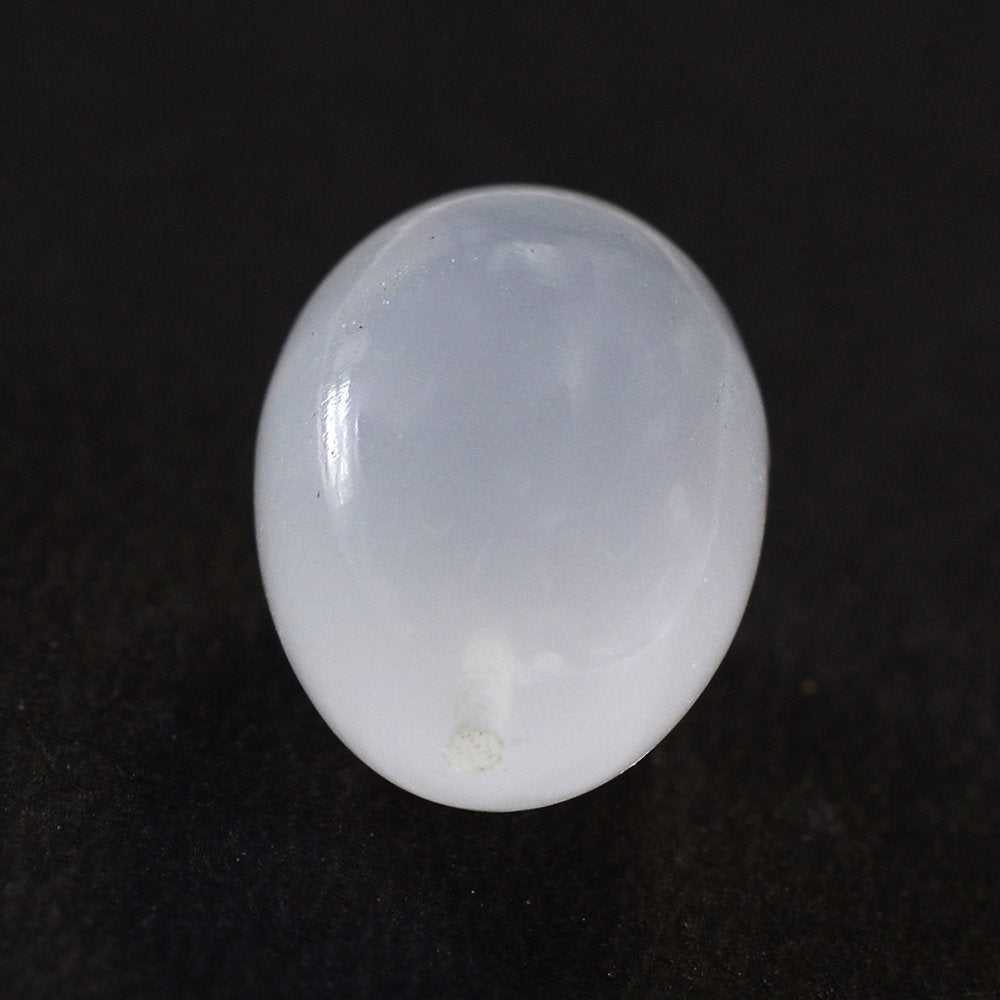ROCK CRYSTAL QUARTZ PLAIN EGG (HALF DRILL) 14X10MM 9.64 Cts.