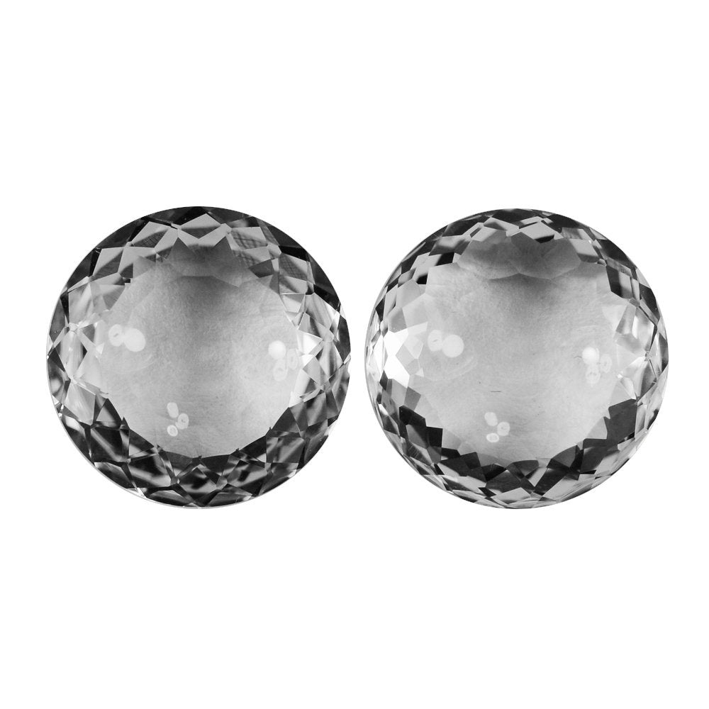 CRYSTAL QUARTZ SPECIAL CUT LENTIL ROUND 15MM 10.70 Cts.