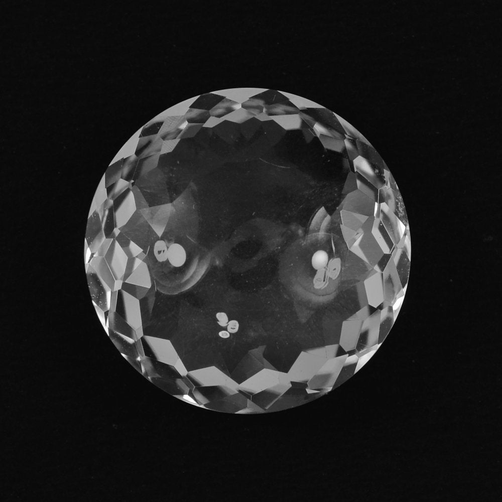 CRYSTAL QUARTZ SPECIAL CUT LENTIL ROUND 18.50MM 19.20 Cts.