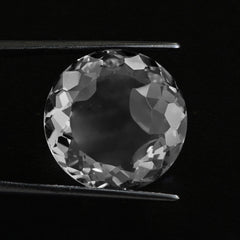 CRYSTAL QUARTZ SPECIAL CUT LENTIL ROUND 18.50MM 19.20 Cts.
