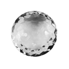 CRYSTAL QUARTZ SPECIAL CUT LENTIL ROUND 18.50MM 19.20 Cts.