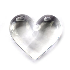 CRYSTAL QUARTZ PLAIN HEART CAB 29.90X25.55MM 53.85 Cts.